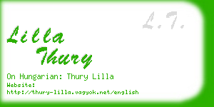 lilla thury business card